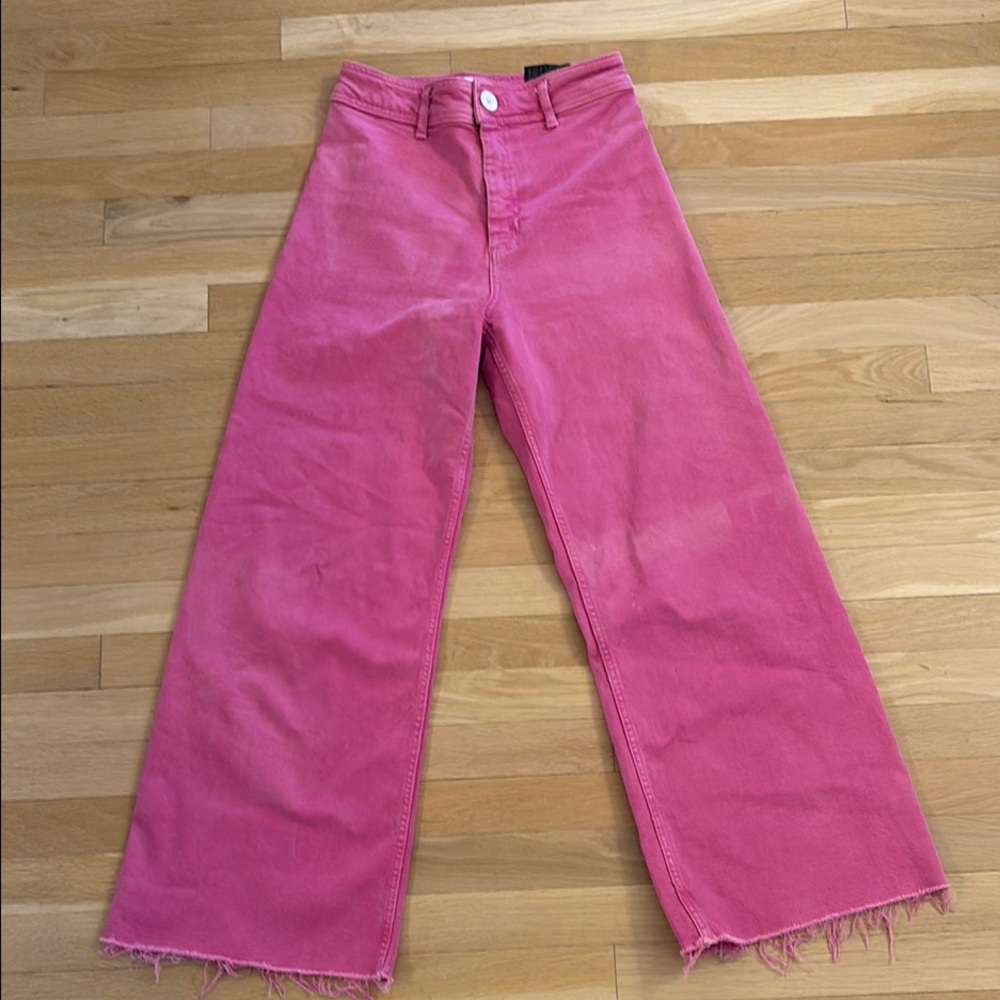 Zara Pink woman’s High waisted Jeans